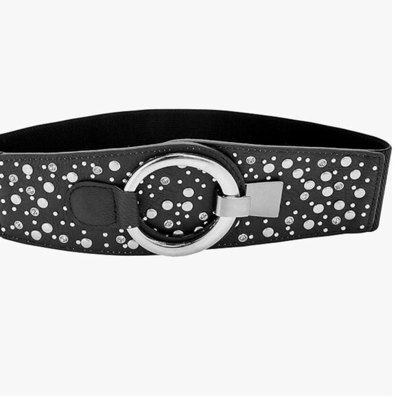 Wide Elastic Stretch Retro Belt - Picture 5 of 6